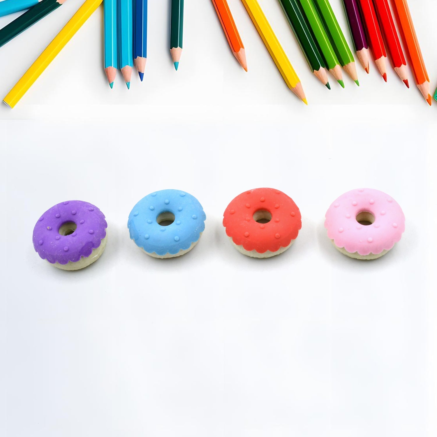 Donut Eraser for Girls & Boys / Eraser for School B'Day Return Gift Party Doughnut Lollipop Ice Cream Theme Shape Erasers Pencils Set for Kids Educational Stationary kit, School Supplies (1 Set 4 Pc) Donut Eraser for Girls & Boys / Eraser for School B'Day Return Gift Party Doughnut Lollipop Ice Cream Theme Shape Erasers Pencils Set for Kids Educational Stationary kit, School Supplies (1 Set 4 Pc)
